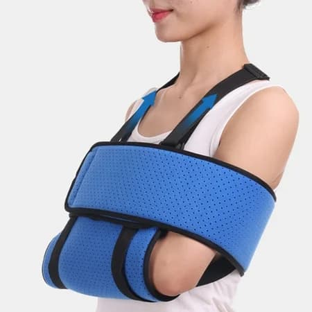 Blue Arm Sling Shoulder Immobilizer Support Brace - Thumbnail 6