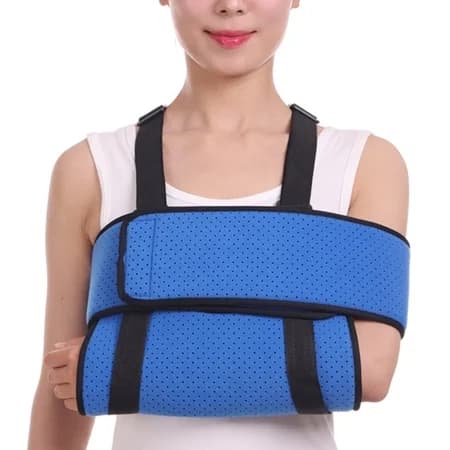 Blue Arm Sling Shoulder Immobilizer Support Brace - Thumbnail 4