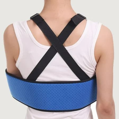 Blue Arm Sling Shoulder Immobilizer Support Brace - Thumbnail 5
