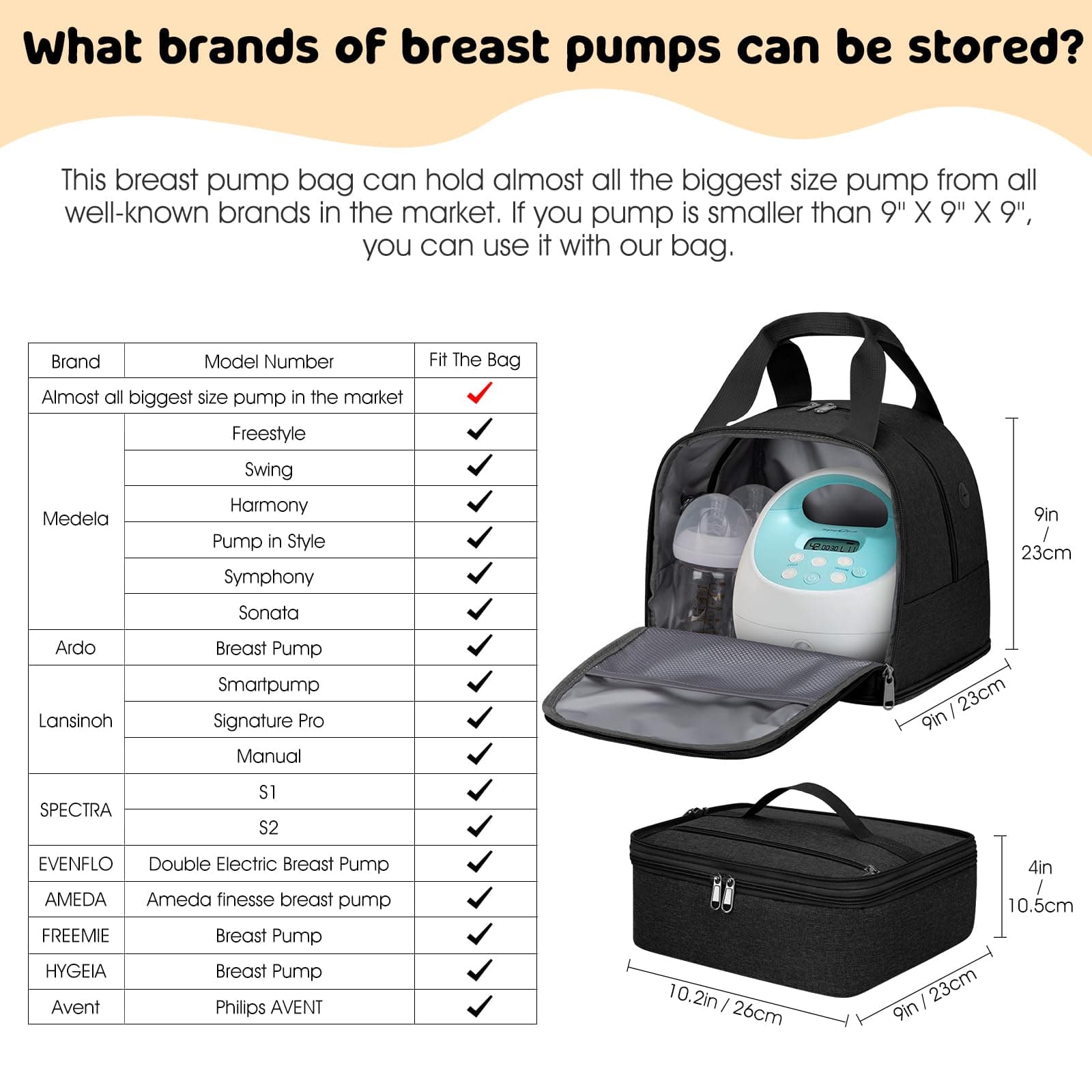 Black Diaper Bag Backpack with Charging Port - Thumbnail 8