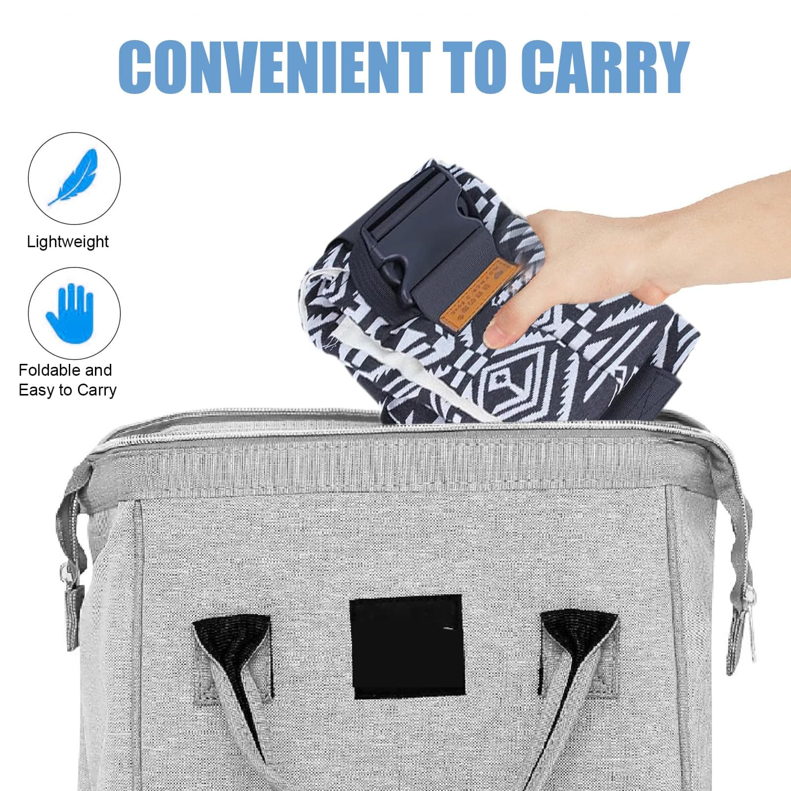 Gray Baby Sling Carrier with Safety Buckle - Thumbnail 8