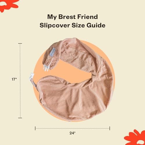 My Brest Friend Nursing Pillow Slipcover Gray - Thumbnail 3