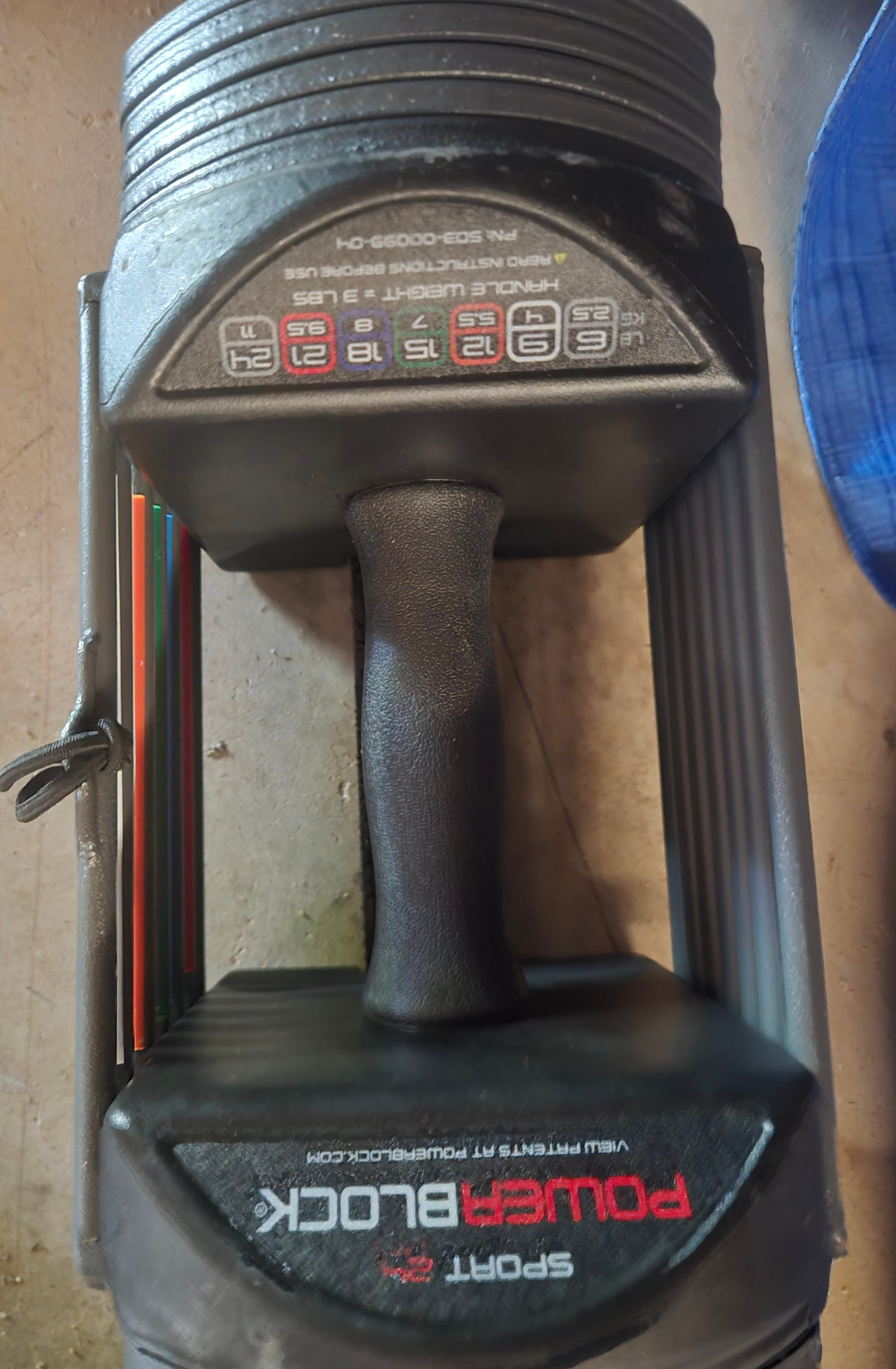 PowerBlock Sport 24 Adjustable Dumbbells Set (3-24 lbs) – Great Condition!