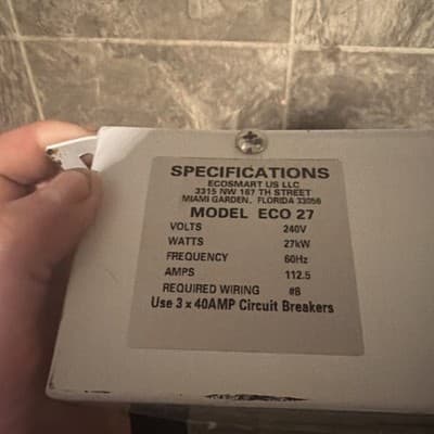 EcoSMART 240V Single Phase 27kW Tankless Electric Water Heater ECO 27 EcoSMART - Thumbnail 2