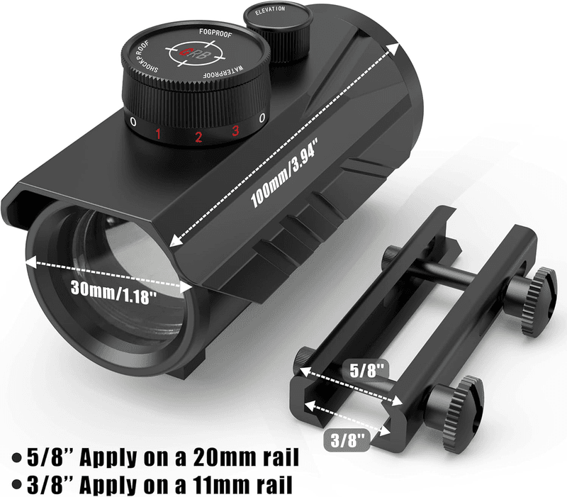 Tactical 1X30Mm Reflex Green/Red/Blue 3 MOA Dot Sight with Dichroic Multi-Layer - Thumbnail 5
