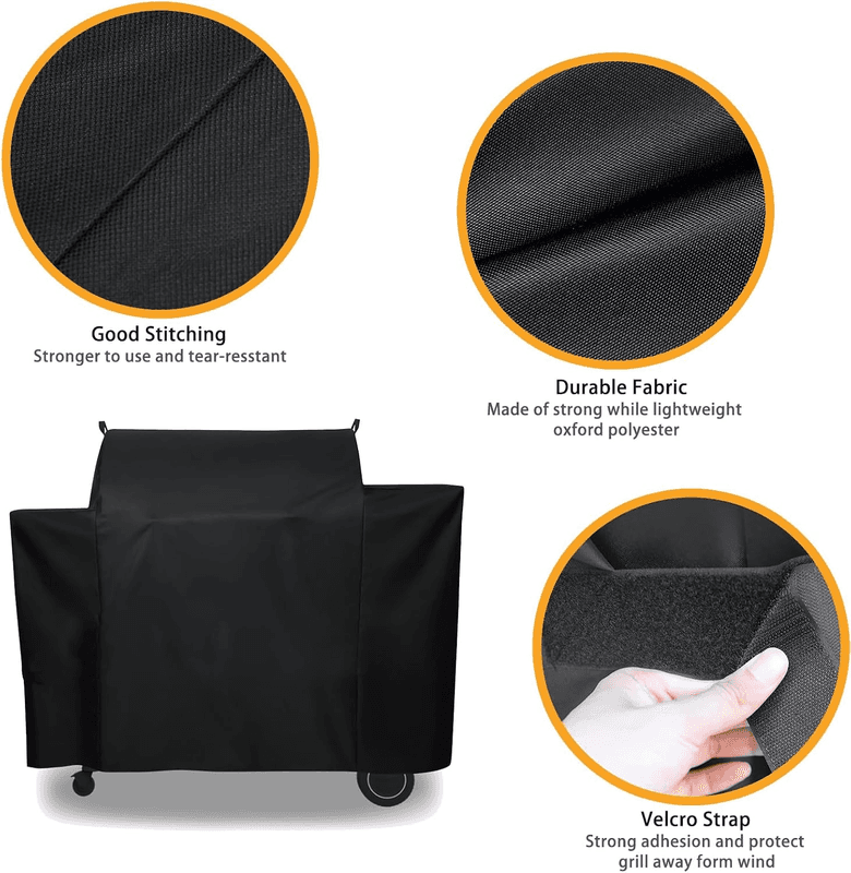 Grill Cover for Traeger Ironwood 885 Pellet Grill, Replace for Traeger BAC513 G - Thumbnail 3