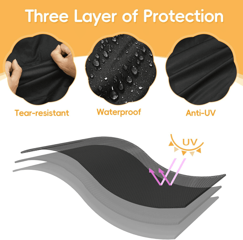 Grill Cover for Traeger Ironwood 885 Pellet Grill, Replace for Traeger BAC513 G - Thumbnail 5