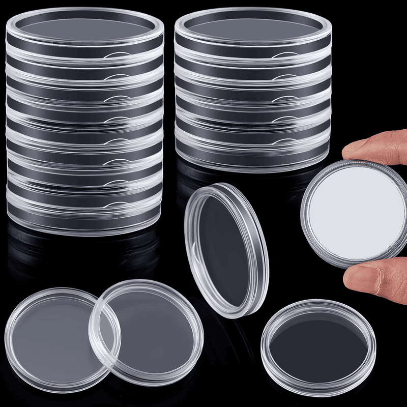30 Pieces Silver Dollar Coin Case 38 Mm Clear Coin Holder Silver Bar Capsule Ho - Thumbnail 8
