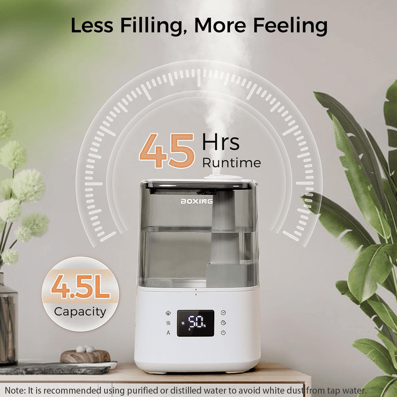 Warm and Cool Mist Humidifiers for Bedroom Large Room Home,Air Humidifier With - Thumbnail 5