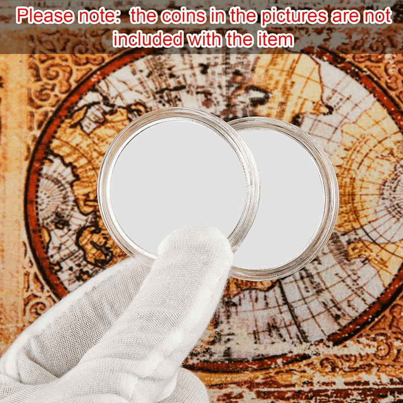 30 Pieces Silver Dollar Coin Case 38 Mm Clear Coin Holder Silver Bar Capsule Ho - Thumbnail 6