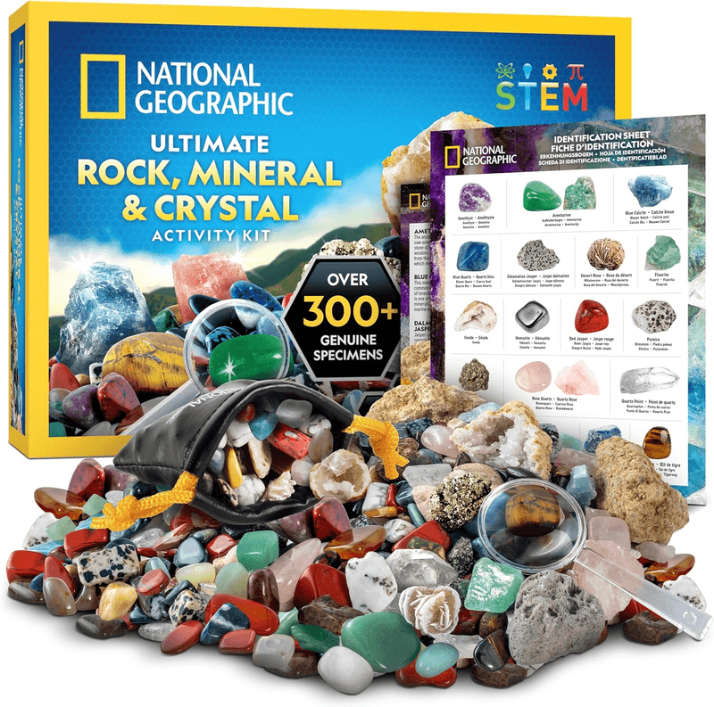 NATIONAL GEOGRAPHIC Rock Collection Box for Kids – 300 Piece Gemstones and Crys - Thumbnail 11