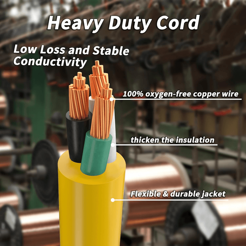 25Ft 12/3 Gauge Outdoor Extension Cord Waterproof with Lighted Indicato - Thumbnail 3