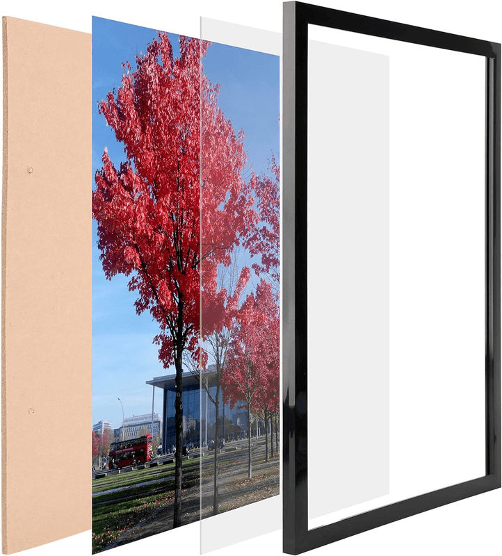 11X17 Picture Frame for Wall Black, Display Pictures 11X17 Poster Frame, - Thumbnail 4
