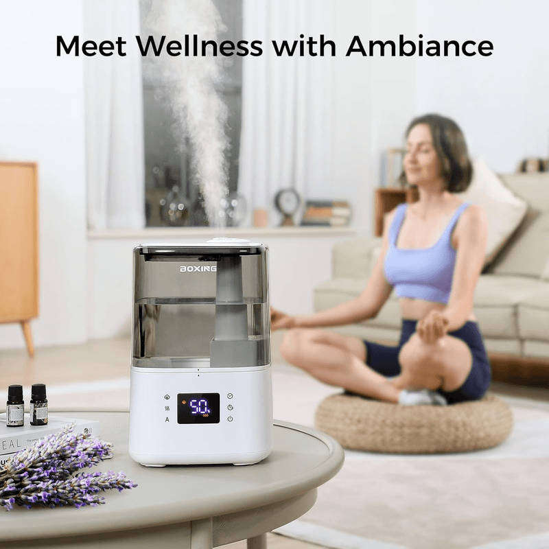 Warm and Cool Mist Humidifiers for Bedroom Large Room Home,Air Humidifier With - Thumbnail 8