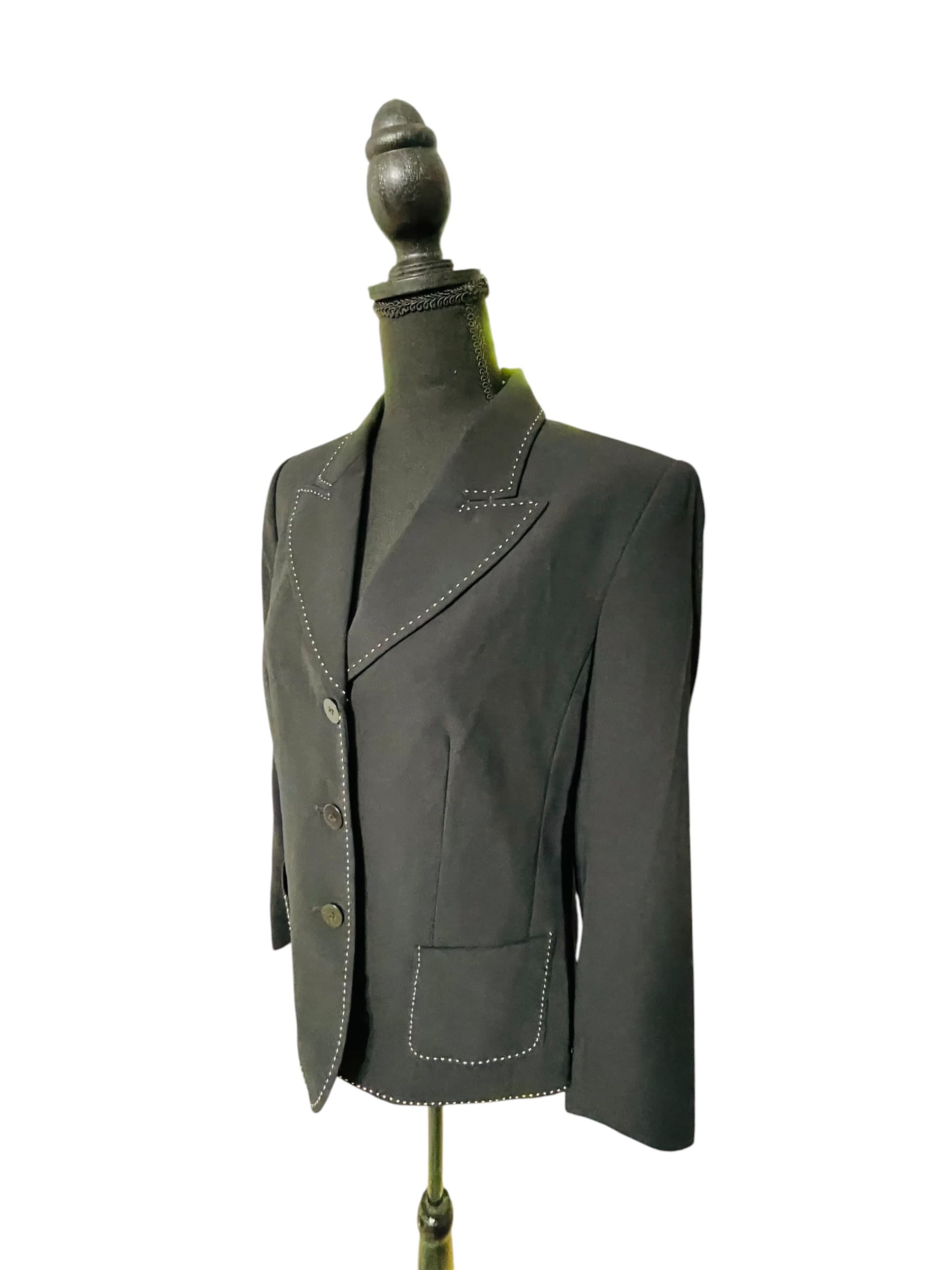 Martha McFadden Black Blazer Jacket - Thumbnail 2