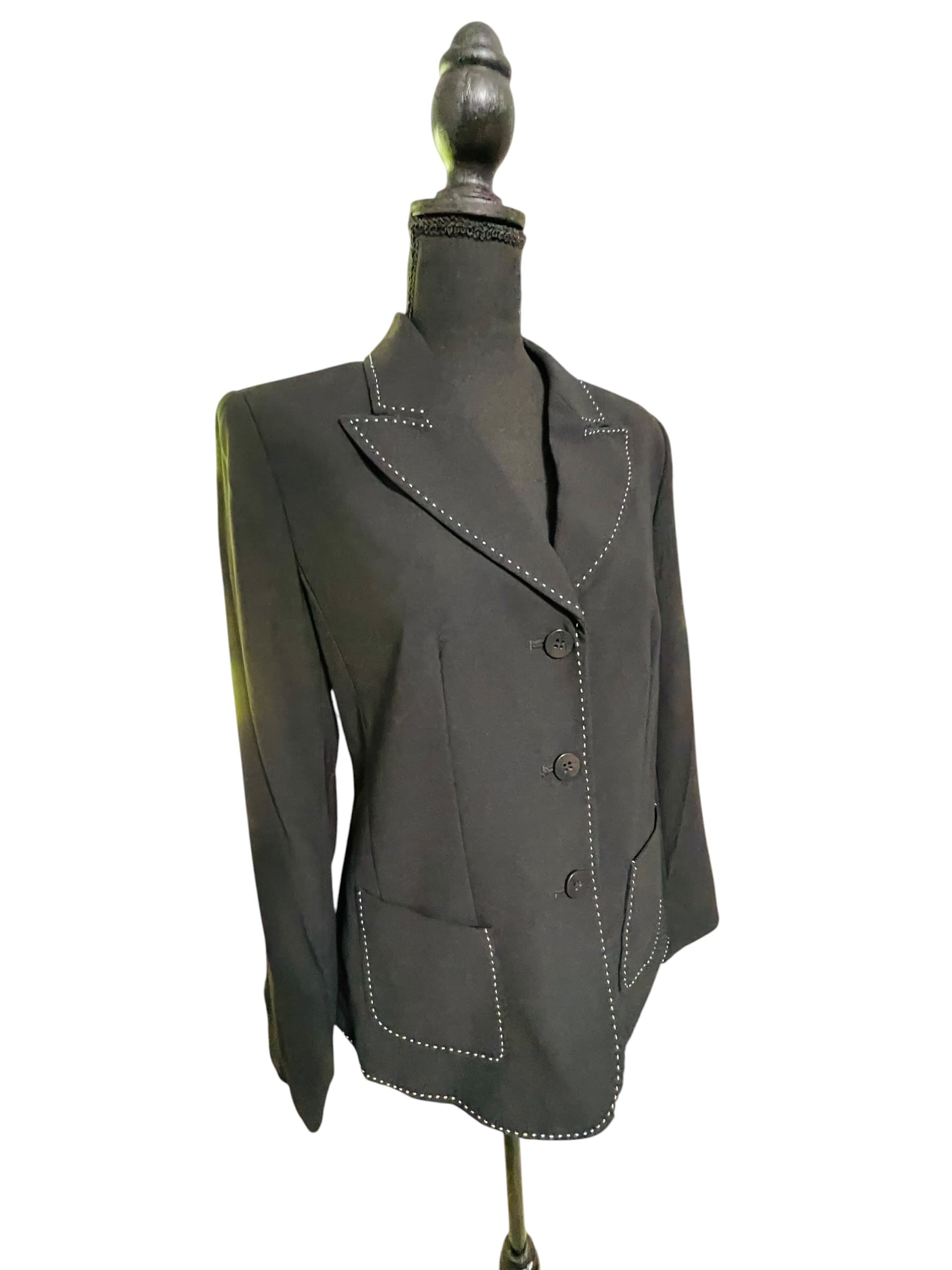 Martha McFadden Black Blazer Jacket - Thumbnail 5