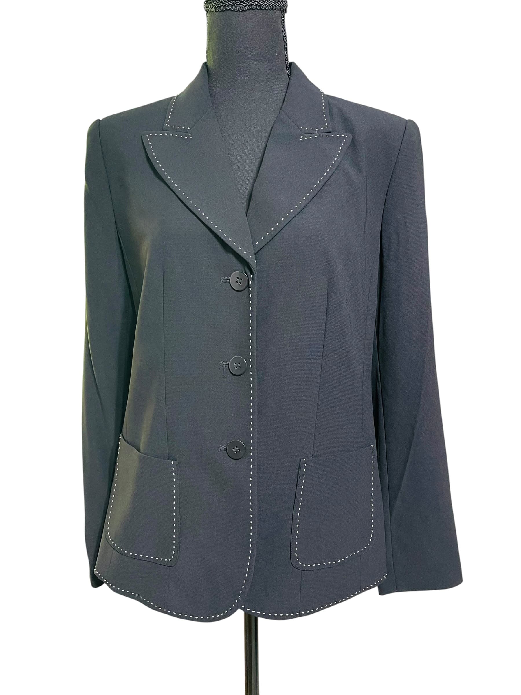 Martha McFadden Black Blazer Jacket - Thumbnail 8