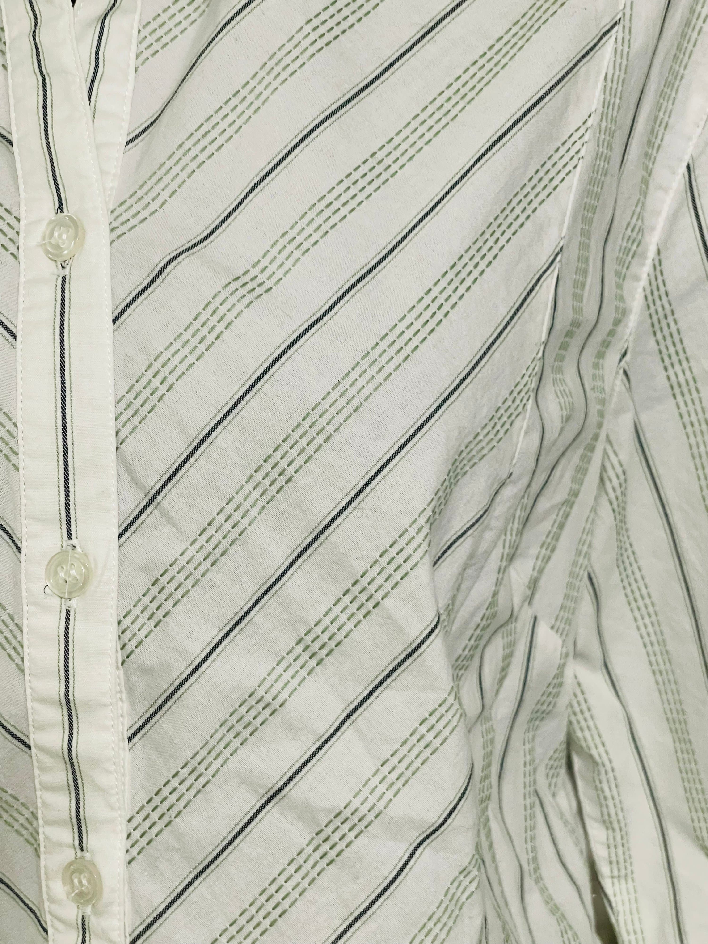 Mountain Lake Pinstriped Casual Blouse - Thumbnail 11