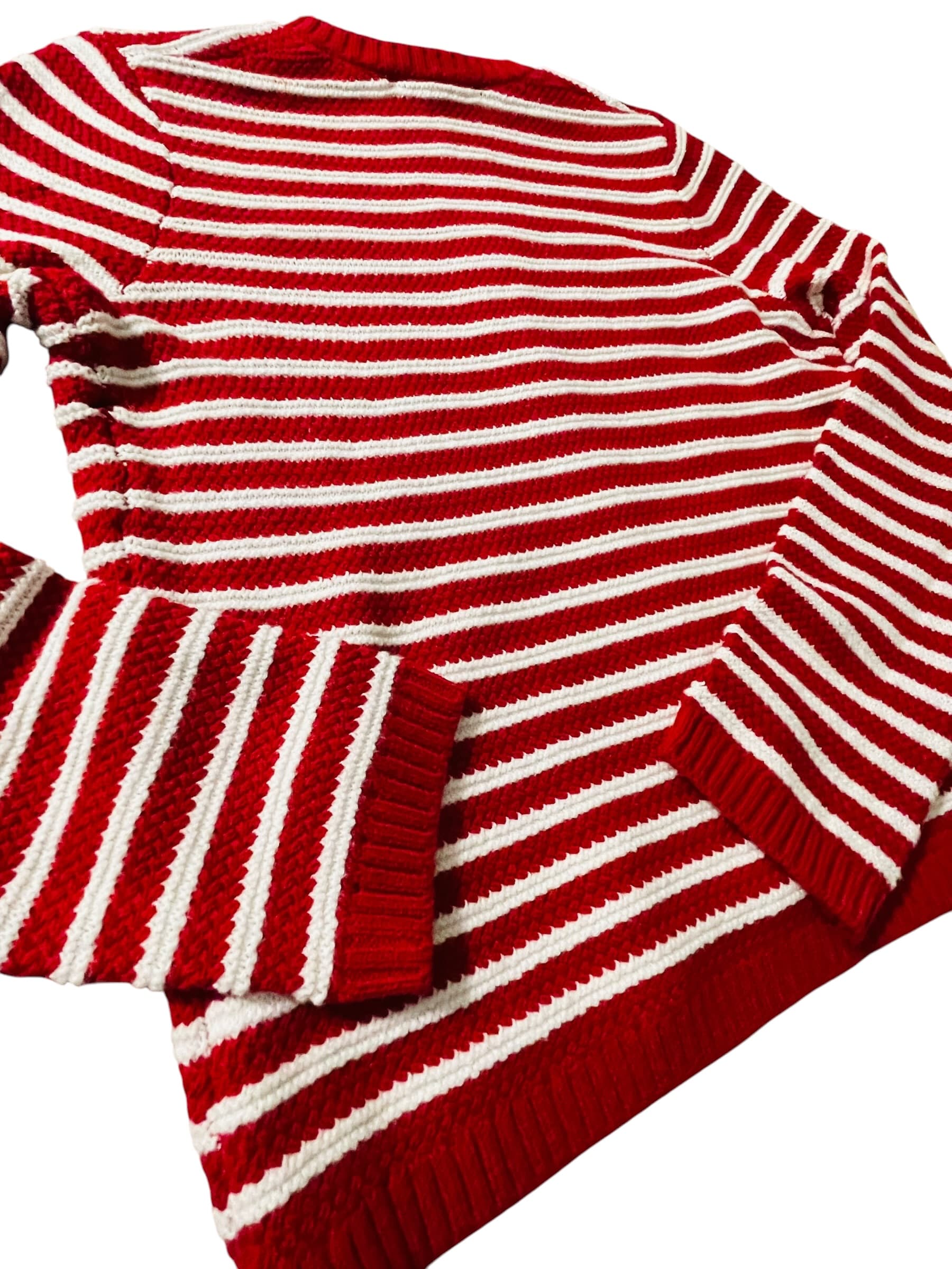 Nine West Long Sleeve Striped Cardigan - Thumbnail 3
