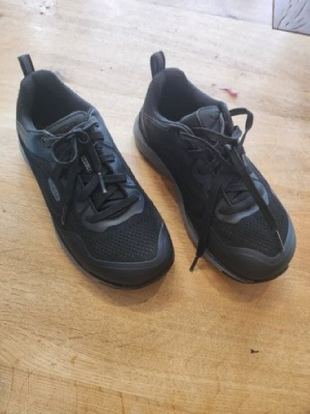 KEEN Utility Steel Toe Shoes Unisex Black Canvas Low Top Work Sneaker - Thumbnail 3