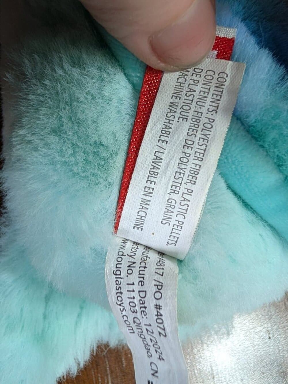 Douglas Cuddle Toy Sea Turtle Teal Blue Tie Dye shell soft 5" plush 2024 - Thumbnail 8