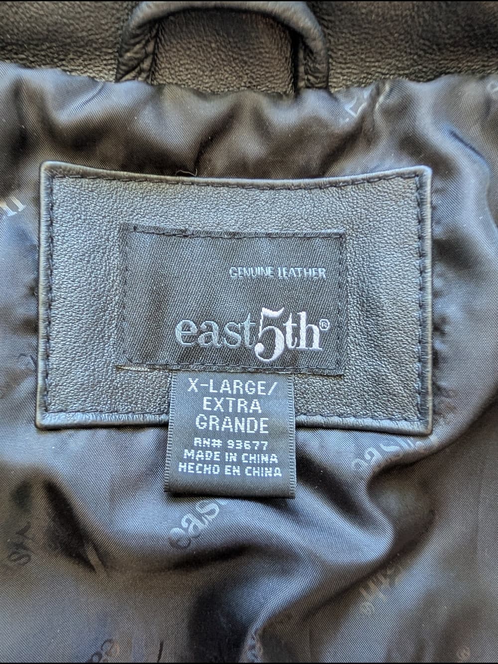 Vintage East 5th Black Leather Button Up Jacket - Thumbnail 7