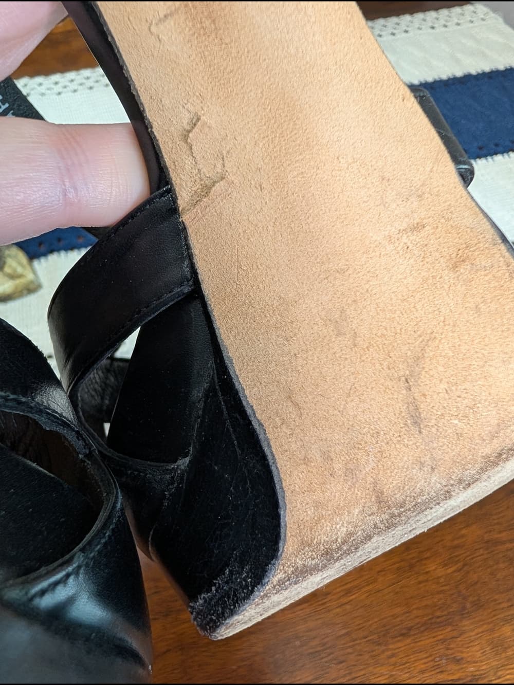 Stuart Weitzman Black Leather Crisscross Strappy Slingback Platform High Heels - Thumbnail 12