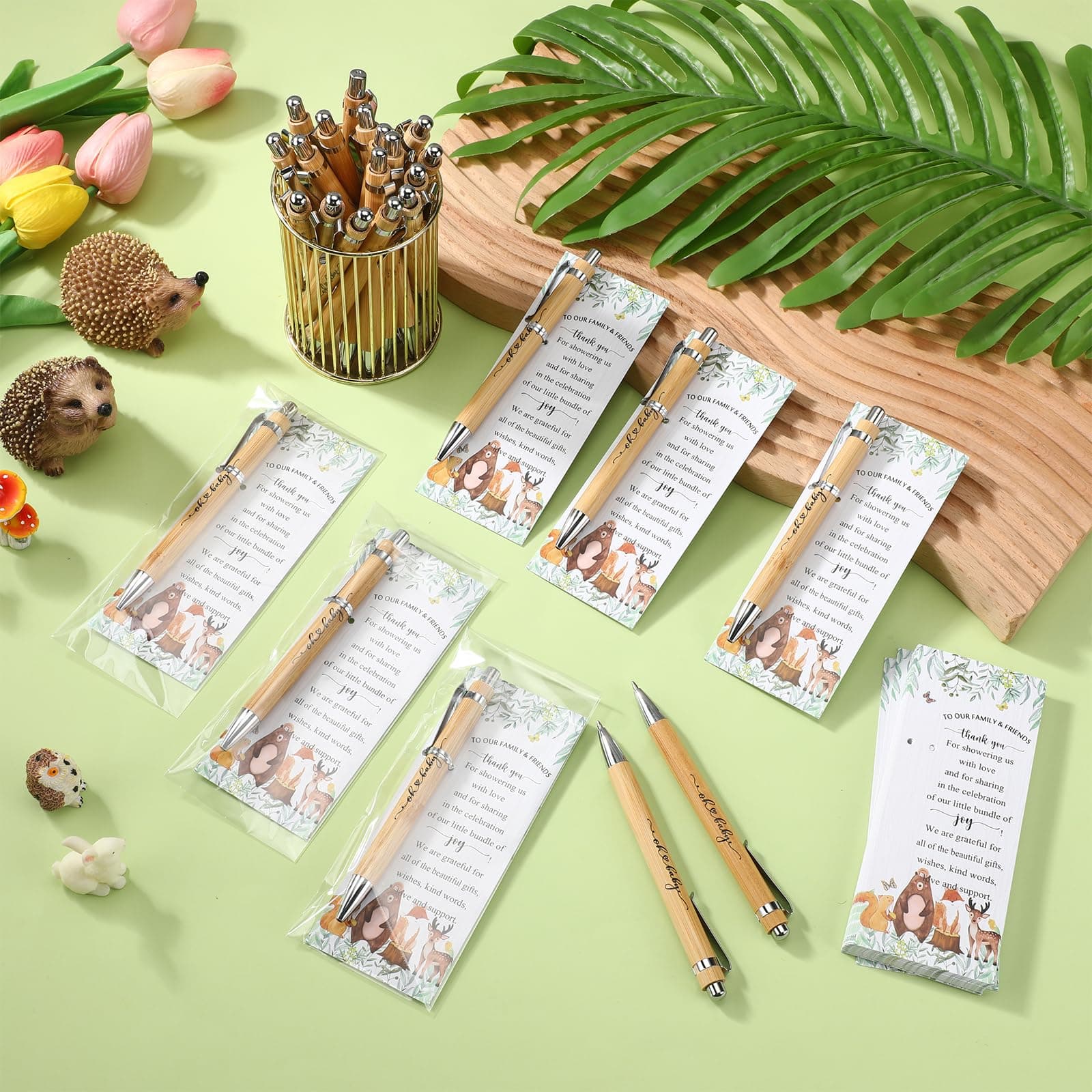 Baby Shower Pens with THANK YOU Cards Set 36PCS - Thumbnail 4