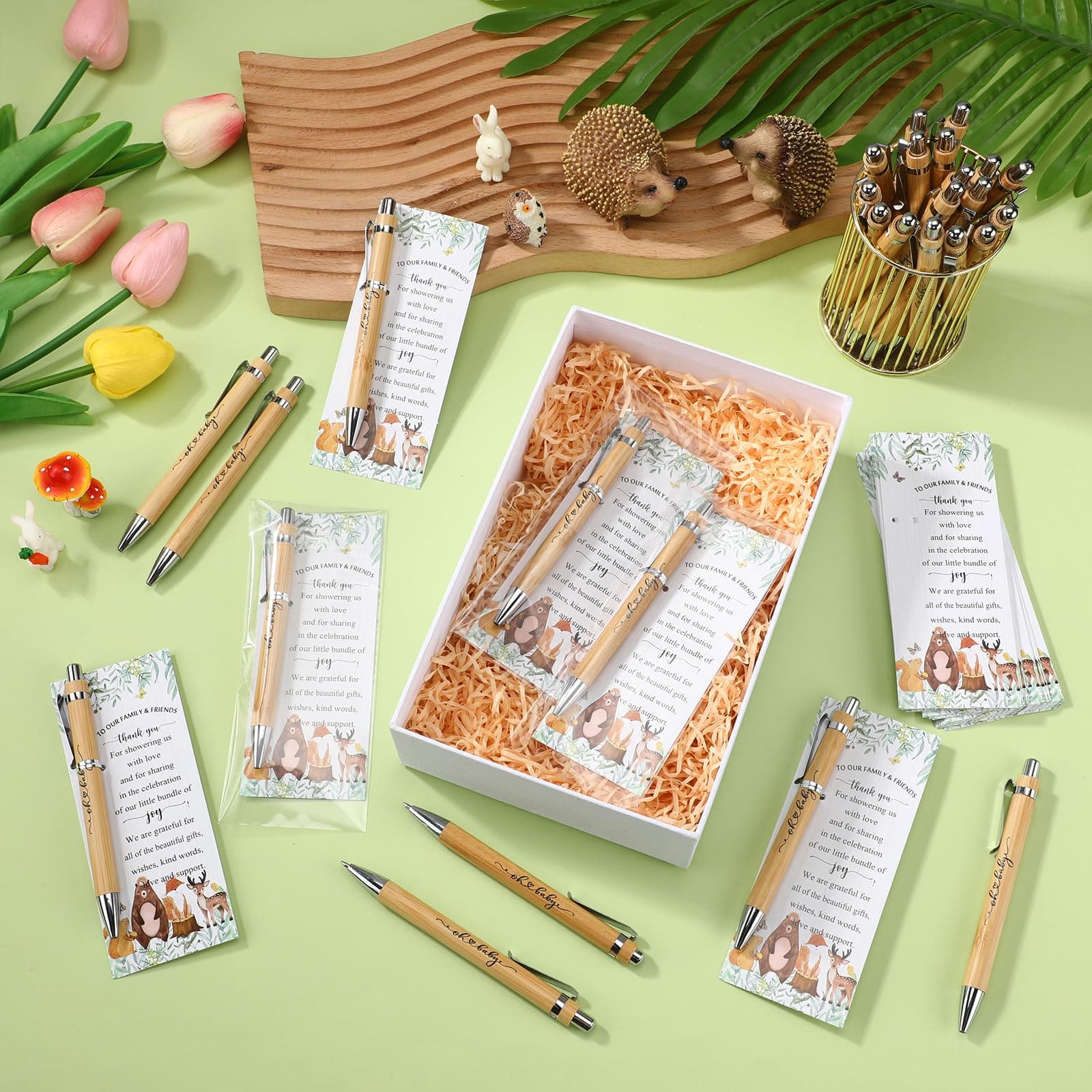 Baby Shower Pens with THANK YOU Cards Set 36PCS - Thumbnail 9