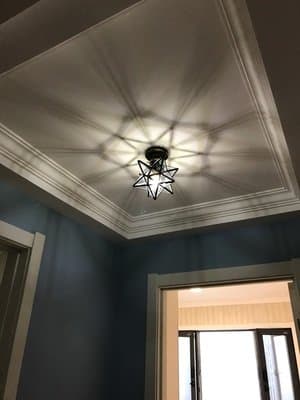 Moravian Star Flush Mount Ceiling Light Fixture - Thumbnail 2