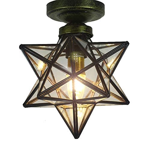 Moravian Star Flush Mount Ceiling Light Fixture - Thumbnail 4