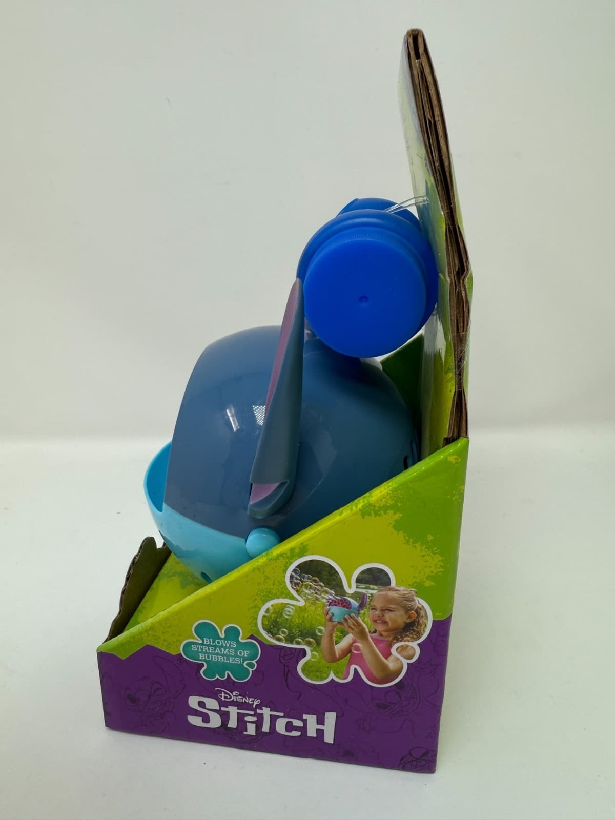 Disney Stitch Mini Bubble Machine - Fun Bubble Blower with Solution, Ages 3+ - Thumbnail 3