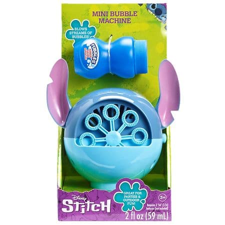 Disney Stitch Mini Bubble Machine - Fun Bubble Blower with Solution, Ages 3+ - Thumbnail 6