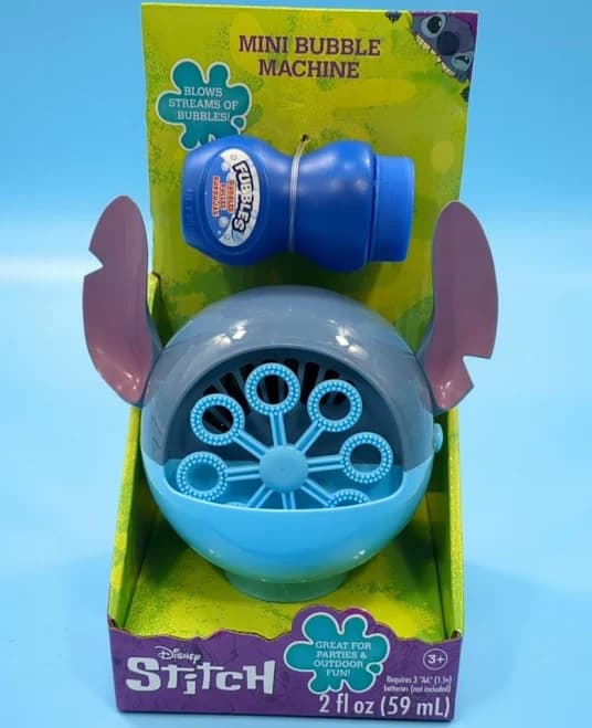 Disney Stitch Mini Bubble Machine - Fun Bubble Blower with Solution, Ages 3+ - Thumbnail 8
