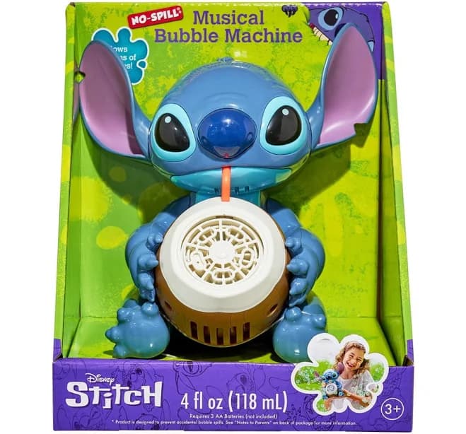 Disney Stitch Mini Bubble Machine - Fun Bubble Blower with Solution, Ages 3+ - Thumbnail 7