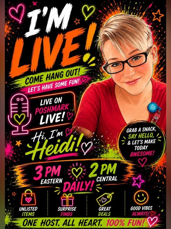 Heidi's Live Show Flyer