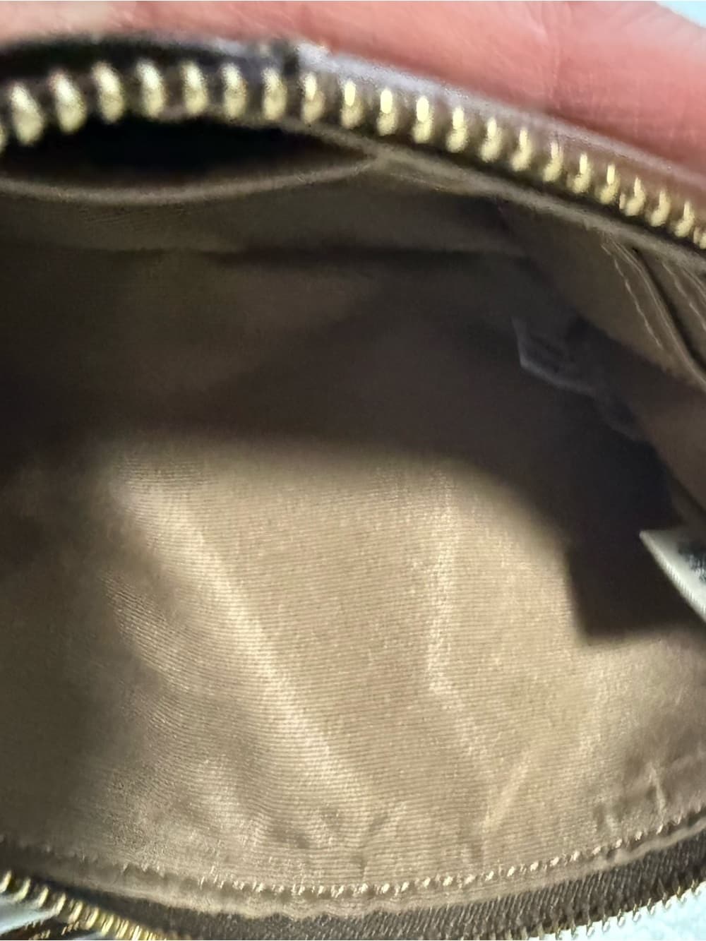 ★ Coach Signature Wristlet Brown Tan Monogram Zip Pouch Clutch - Thumbnail 4