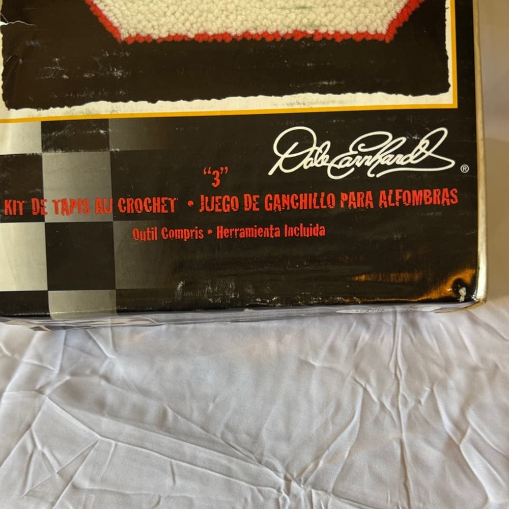 NASCAR Rug Hook Kit with Bold Black and Red Number 3 - Thumbnail 2