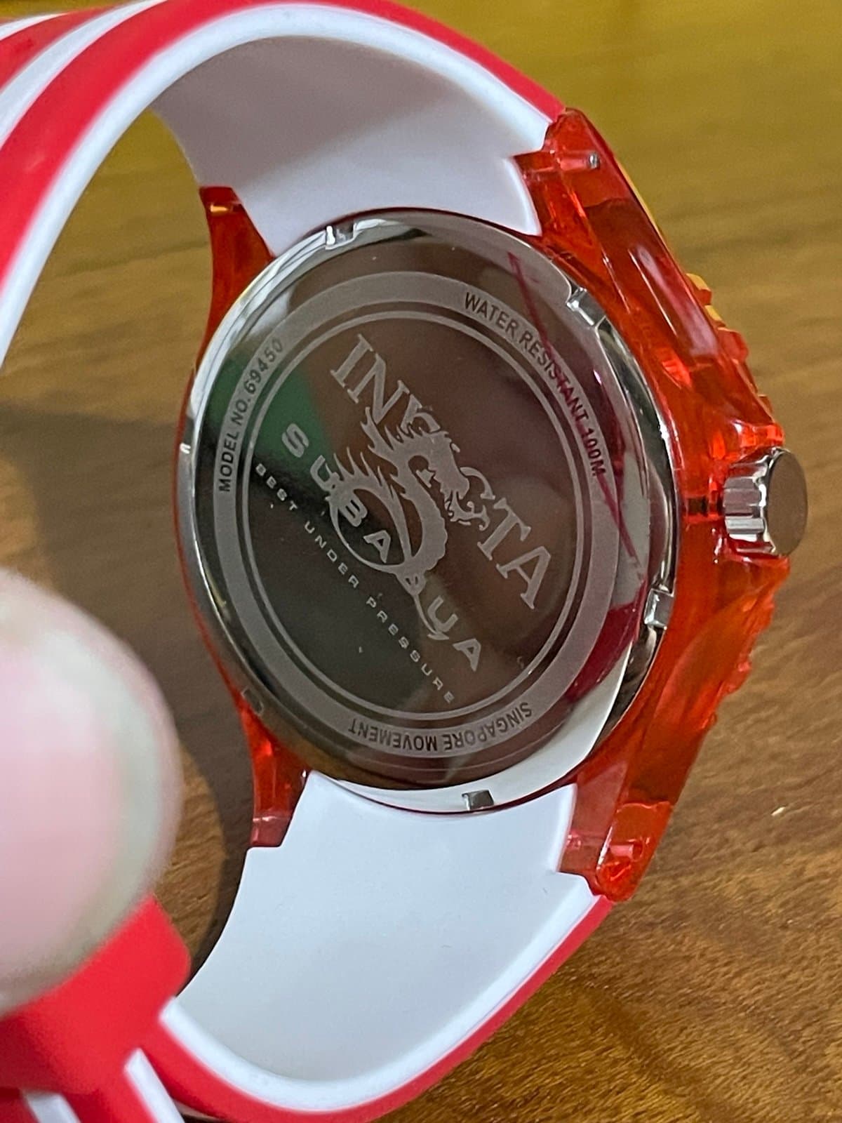 Invicta Subaqua Chromamode Men’s Watch 44mm Red Dial Quartz 69450 - Thumbnail 7