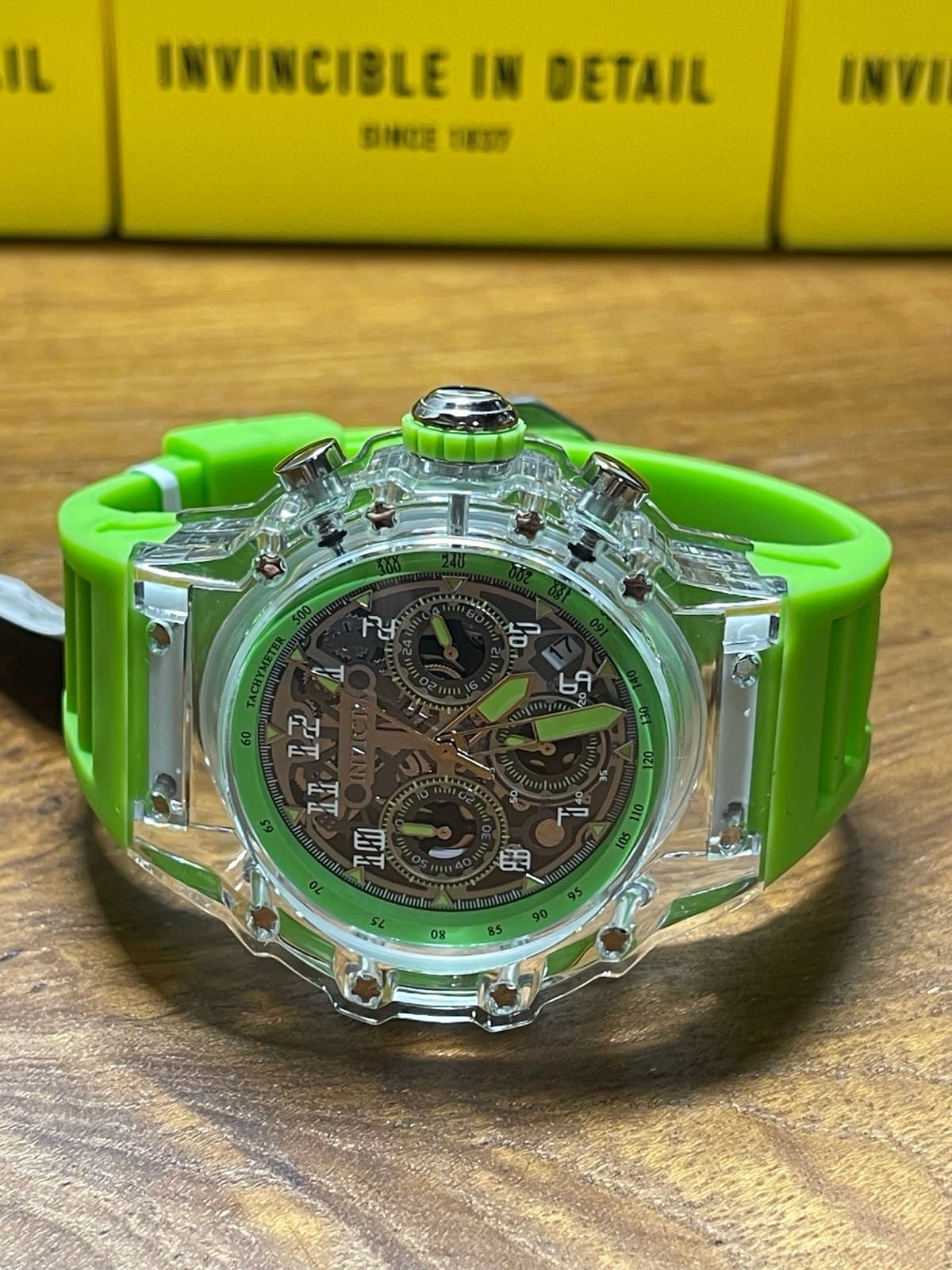 Invicta Racing Vaulthan Men’s Watch 44mm Fluorescent Green 69688 - Thumbnail 3