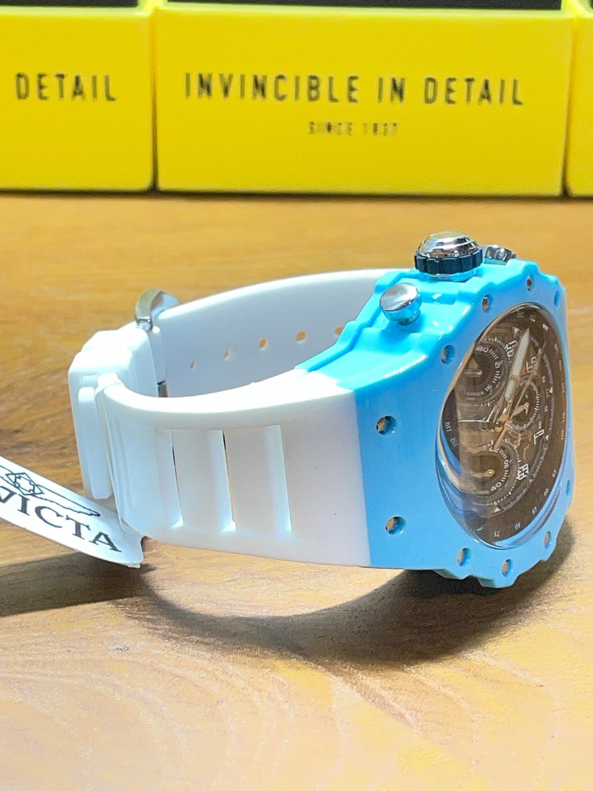 Invicta Racing Vaulthan Men’s Watch 44mm White Blue 69673 - Thumbnail 6