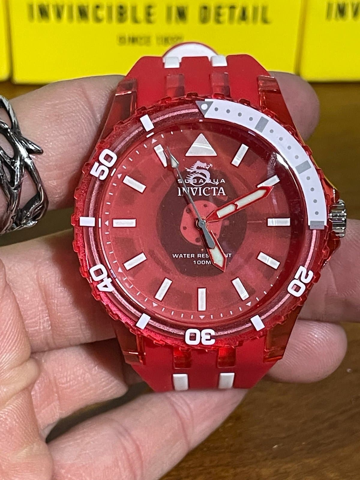 Invicta Subaqua Chromamode Men’s Watch 44mm Red Dial Quartz 69450 - Thumbnail 2