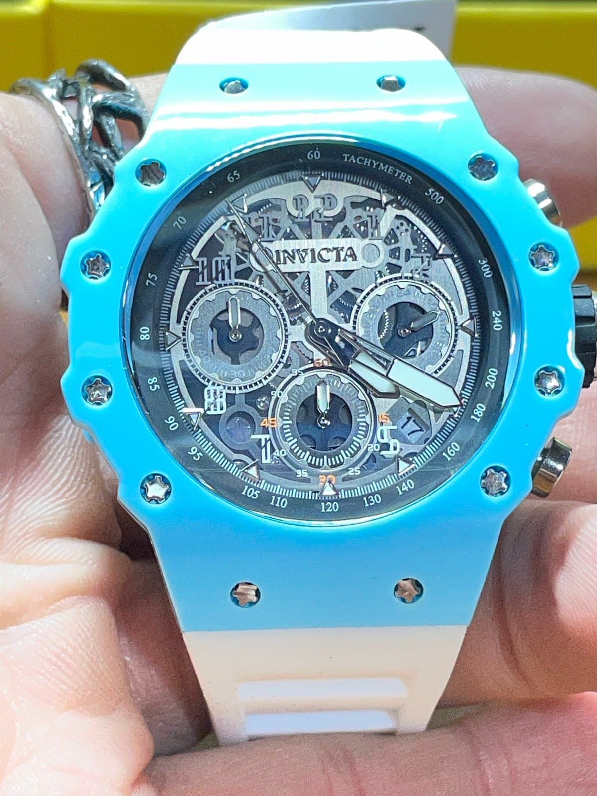 Invicta Racing Vaulthan Men’s Watch 44mm White Blue 69673 - Thumbnail 2