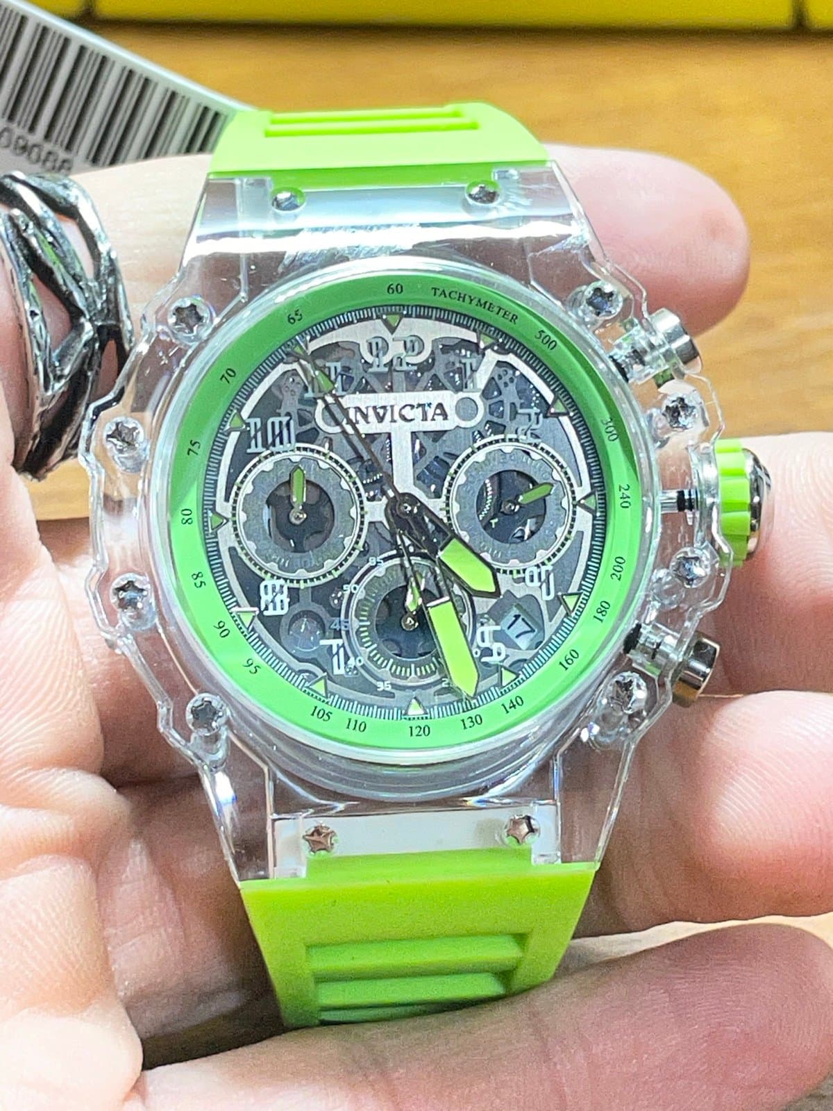 Invicta Racing Vaulthan Men’s Watch 44mm Fluorescent Green 69688 - Thumbnail 2