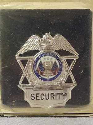 Cadet MFG. Security Badge Pin Justice For All - Thumbnail 2