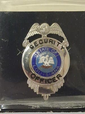 Cadet MFG. Security Officer Badge Pin. State Or Louisiana - Thumbnail 2