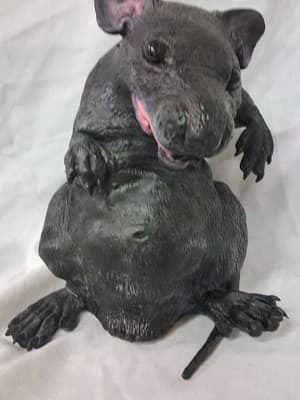 Vintage Large Rat Halloween Prop Decoration Latex Rubber 13" - SEE PHOTOS - Thumbnail 3