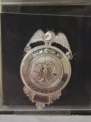 Vtg IRA Green Inc. Security Officer Badge Pin Silver Color ⚖️ - Thumbnail 2