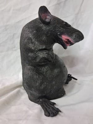 Vintage Large Rat Halloween Prop Decoration Latex Rubber 13" - SEE PHOTOS - Thumbnail 6