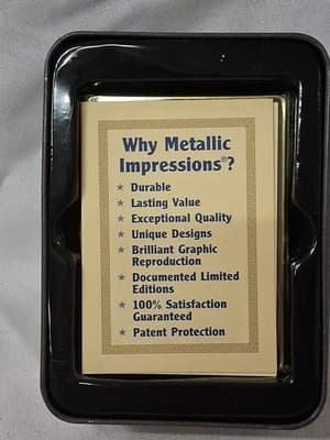 1996 Iron Men Of Baseball Lou Gehrig Cal Ripken Metallic Impressions 5 Card Set - Thumbnail 6